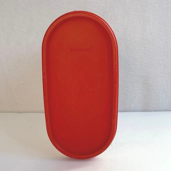 Vintage Tupperware Modular Mates #3 Oval 7.25 Cup Containers Poppy USA - Picture 2 of 10